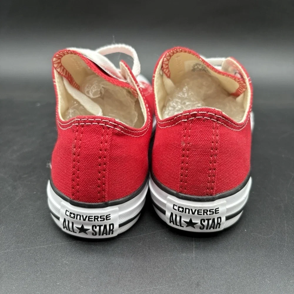 Converse Chuck Taylor All Star Low Top Youth Size 3 Red Canvas Sneakers 3J236